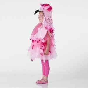 Pottery Barn Kids Pink Flamingo Halloween Costume girl 7-8